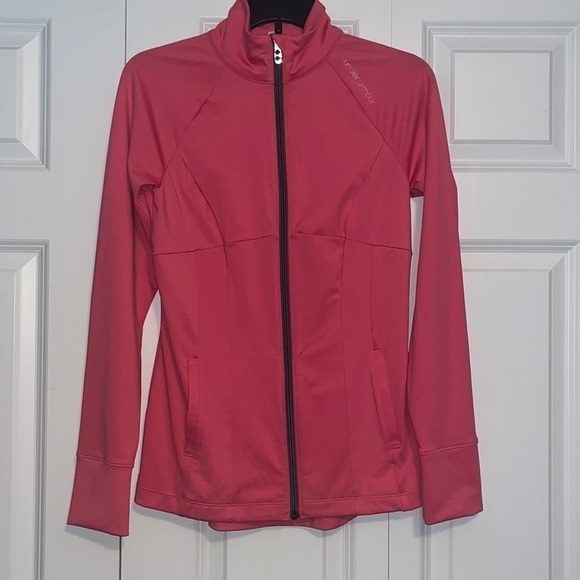 Under Armour Womens Semi-Fitted AllSeason Gear Full Zip Jacket Pink- Barbiecore - Picture 1 of 4